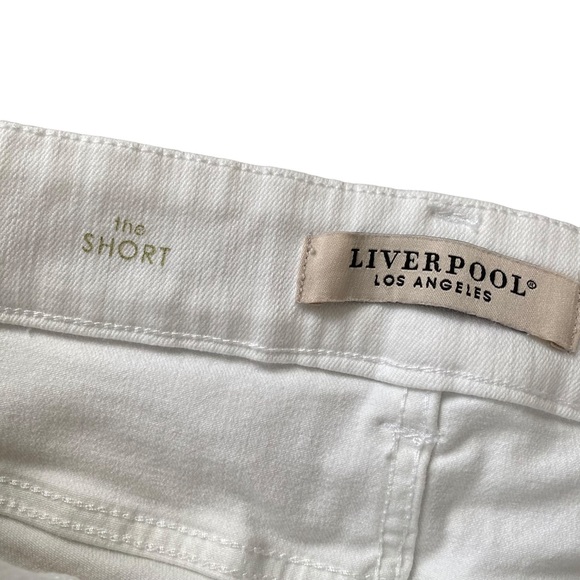 Liverpool Los Angeles The Short 7" Bright White Pull On Shorts 8/29 - Picture 3 of 9